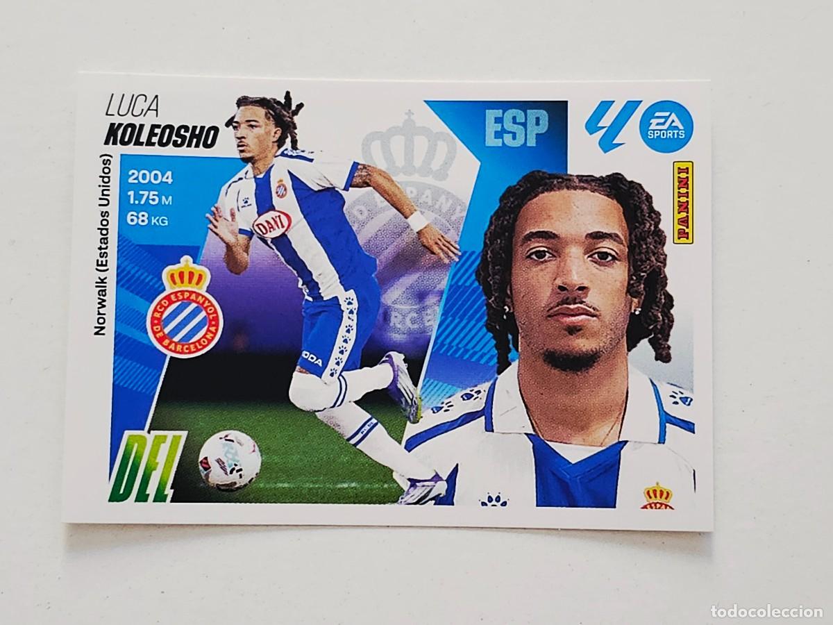 Cromos de Futebol: 17 BIS Luca Koleosho, RCD Espanyol, Coloca, Panini Ediciones Liga Este 2025 2026 25 26