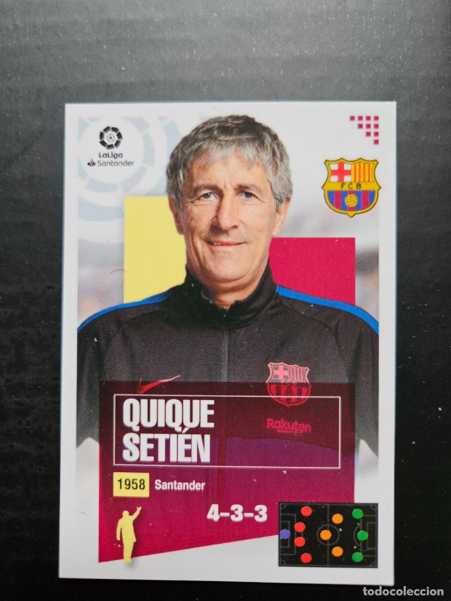 Fu&szlig;ball-Sticker: N&ordm; 1 QUIQUE SETIEN BARCELONA LIGA ESTE 20 21 2020 2021 SIN PEGAR NUNCA PEGADO
