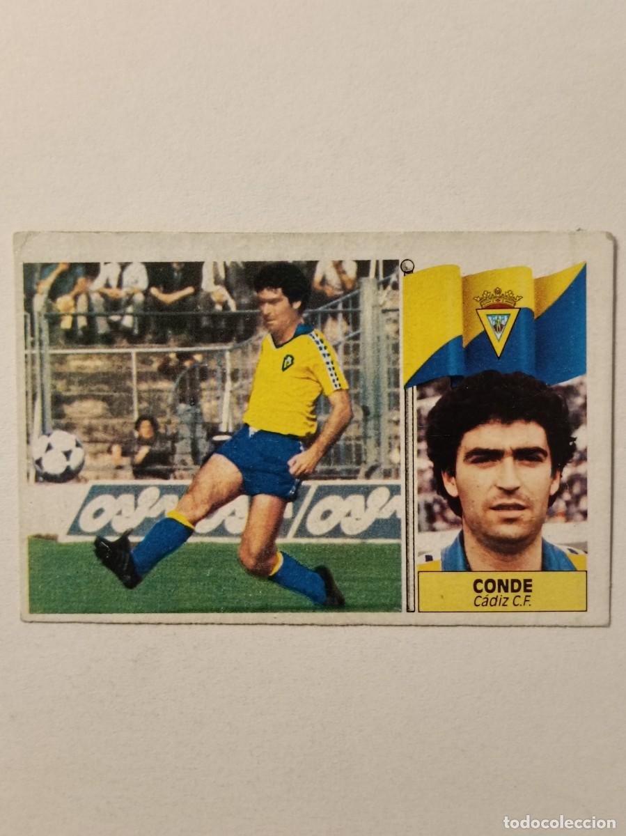 Fu&szlig;ball-Sticker: CONDE (ULTIMO FICHAJE 37) CADIZ C.F. LIGA 86/87 ESTE