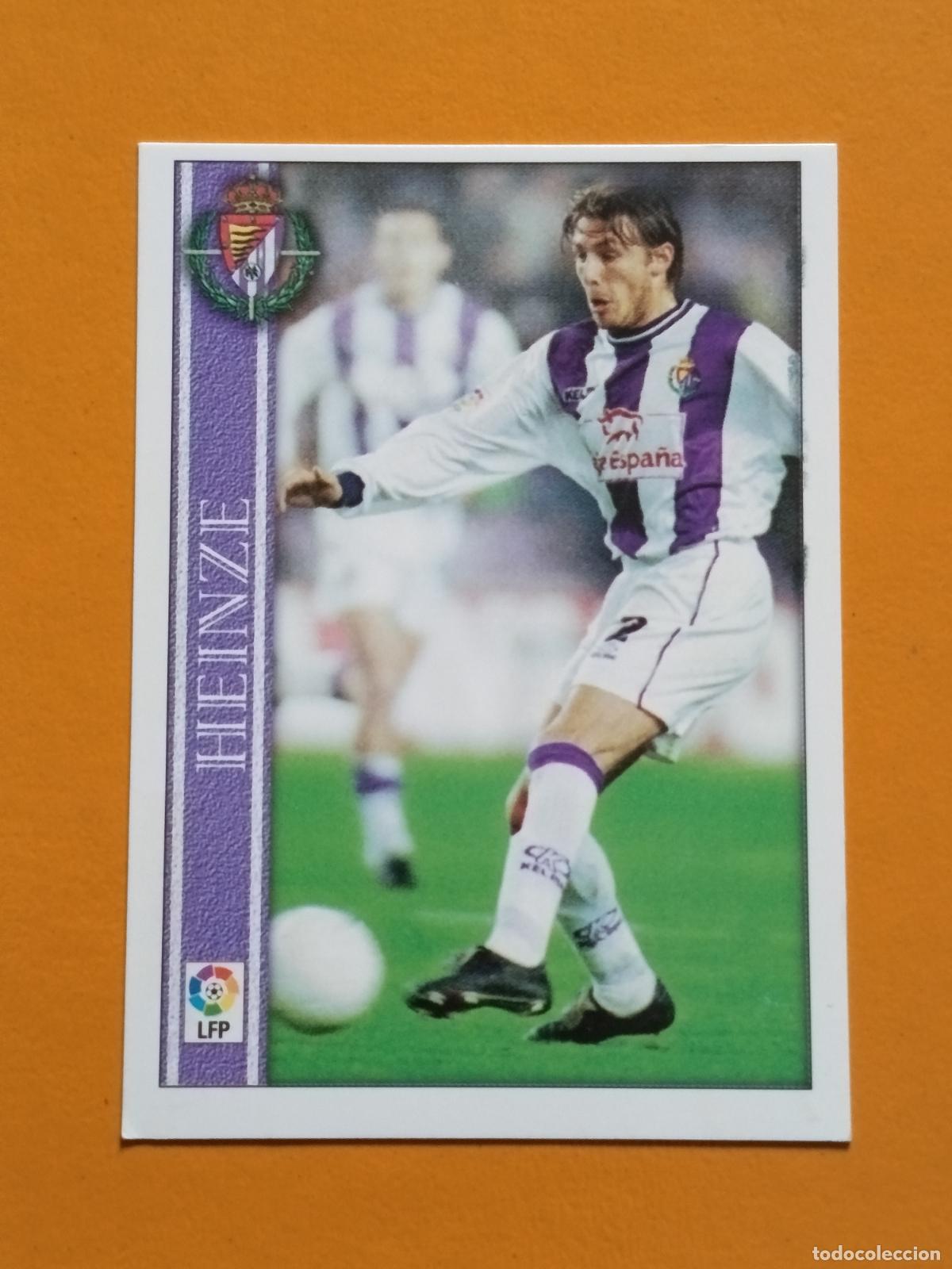 Fu&szlig;ball-Sticker: 154 HEINZE REAL VALLADOLID. LAS FICHAS DE LA LIGA 2001. MUNDICROMO
