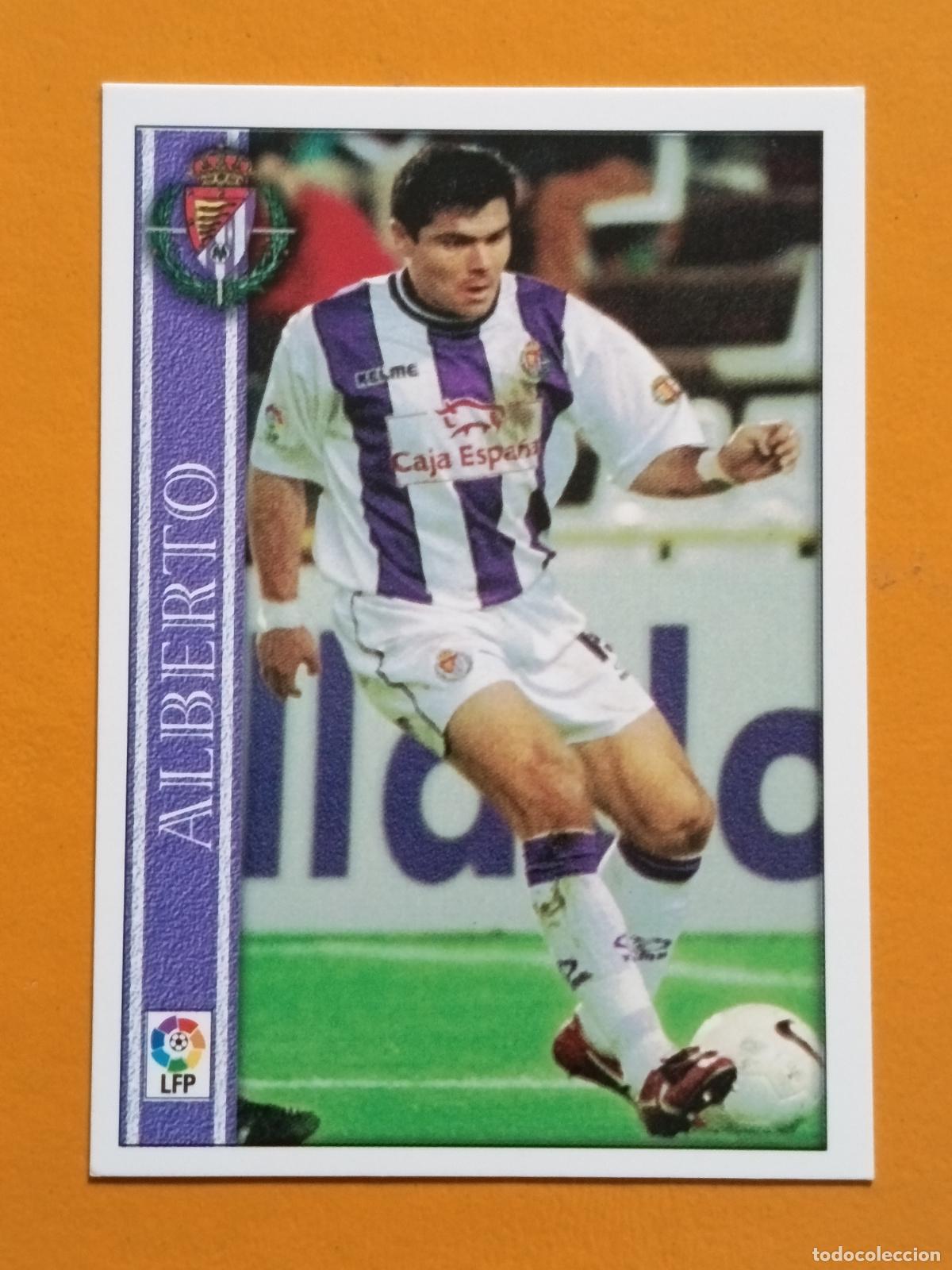 Football Stickers: 166 ALBERTO. REAL VALLADOLID. LAS FICHAS DE LA LIGA 2001. MUNDICROMO