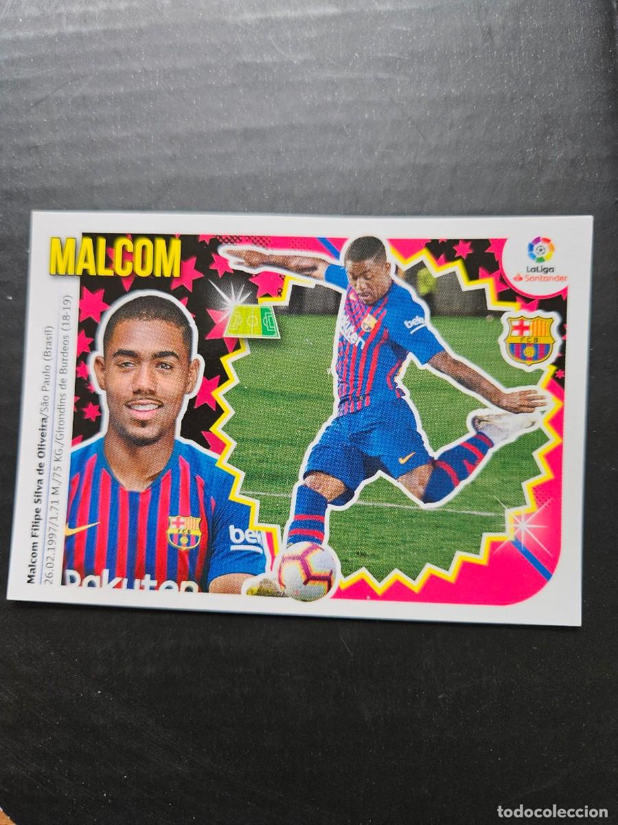 Cromos de f&uacute;tbol: FICHAJE 17 MALCOM BARCELONA LIGA ESTE 18 19 2018 2019 SIN PEGAR NUNCA PEGADO