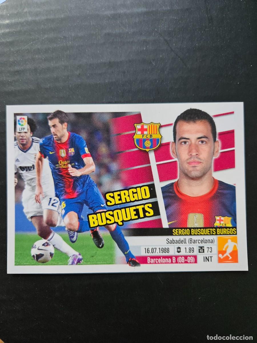 Cromos de Futebol: N&ordm; 9 SERGIO BUSQUETS BARCELONA LIGA ESTE 13 14 2013 2014 SIN PEGAR NUNCA PEGADO