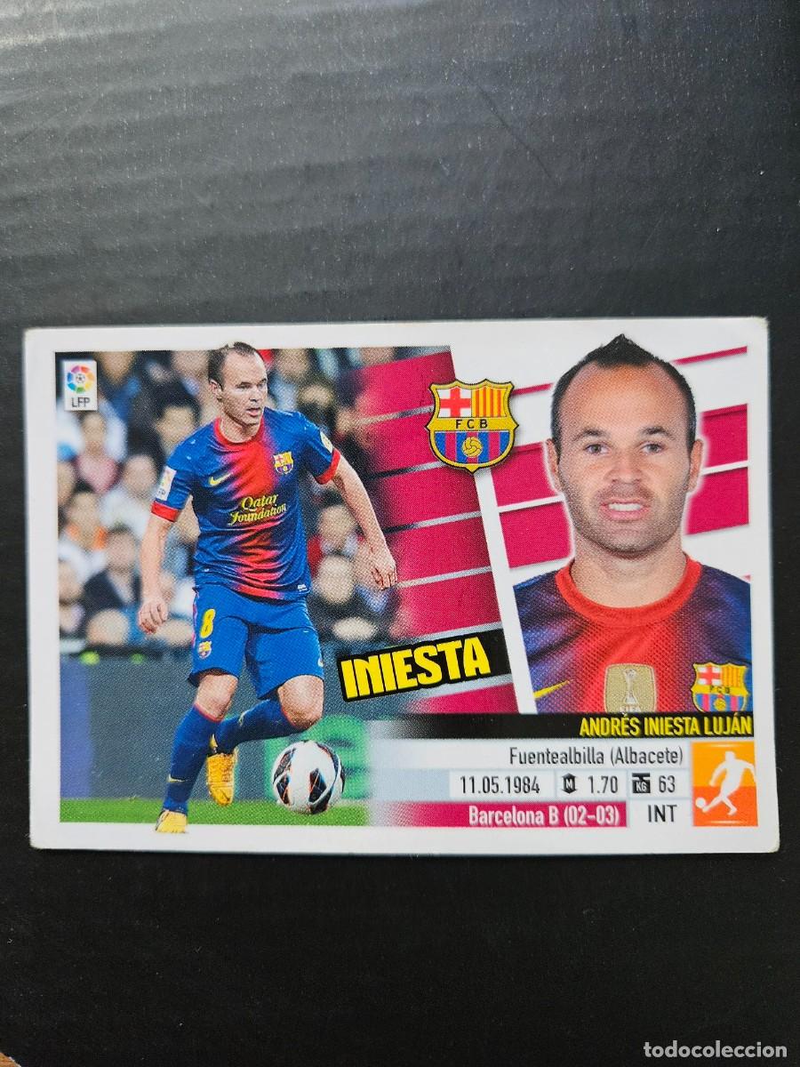 Fu&szlig;ball-Sticker: N&ordm; 12 INIESTA BARCELONA LIGA ESTE 13 14 2013 2014 SIN PEGAR NUNCA PEGADO