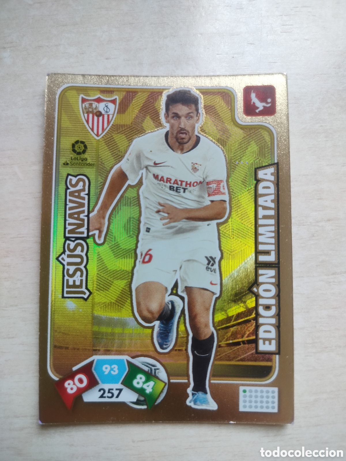 Fu&szlig;ball-Sticker: JESUS NAVAS EDICION LIMITADA ADRENALYN 2019 2020 19 20