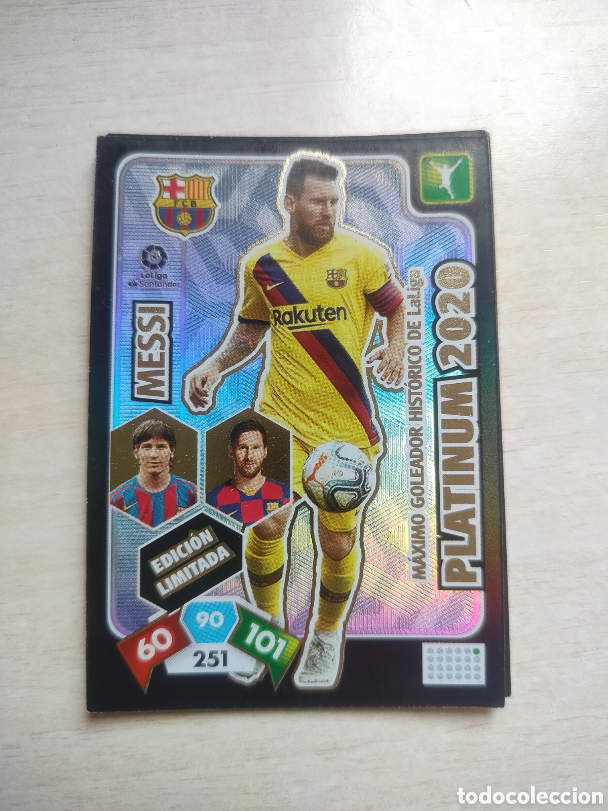 Figurine di Calcio: MESSI PLATINUM 2020 EDICION LIMITADA ADRENALYN 2019 2020 19 20