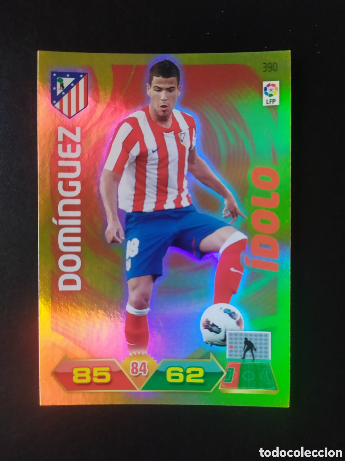 Football Stickers: Adrenalyn 2011 2012 11 12 panini Dom&iacute;nguez idolo n&deg; 390 Atl&eacute;tico Madrid