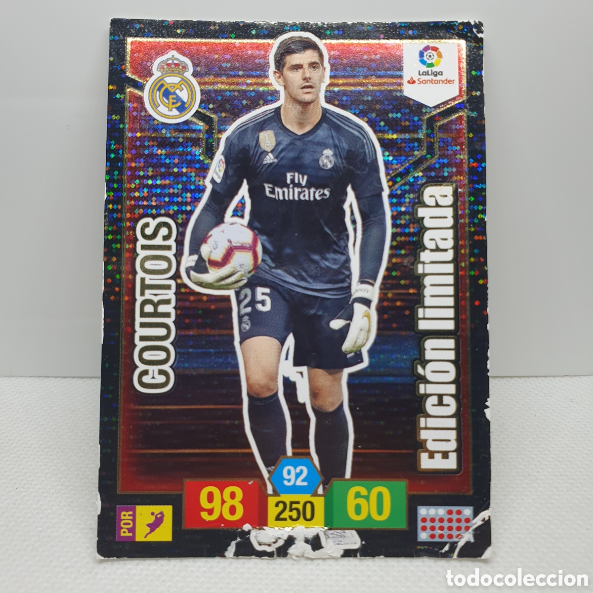 Cromos de F&uacute;tbol: ⚽️ CROMO DE FUTBOL COURTOIS EDICION LIMITADA ADRENALYN 2018-19 REAL MADRID PANINI ALBUM - ESTAMPAS