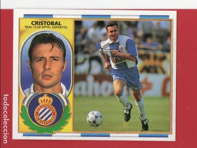 Fu&szlig;ball-Sticker: ESTE 96 97 CRISTOBAL DEL REAL CLUB DEPORTIVO ESPA&Ntilde;OL NUEVO ESTE 1996 1997