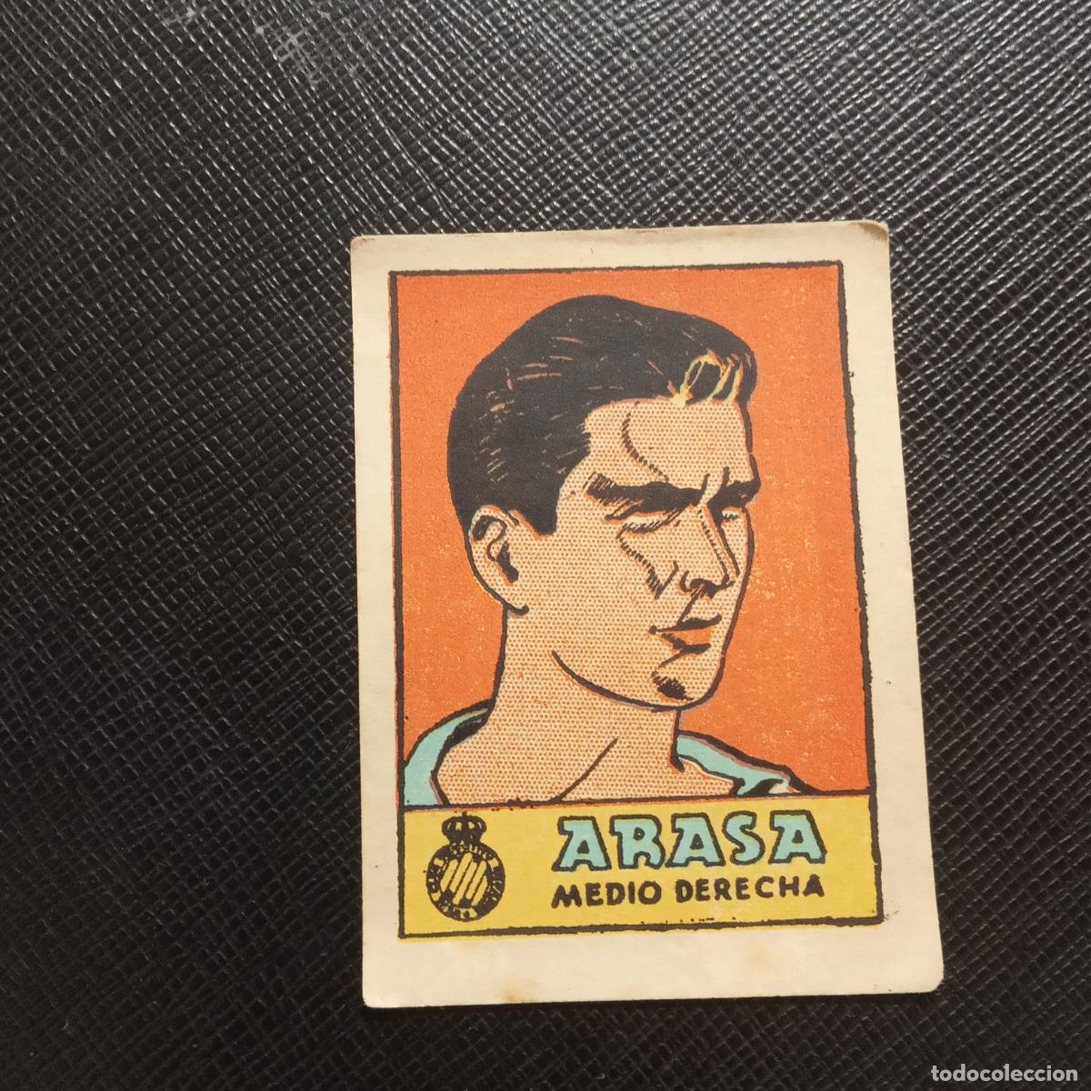 Fu&szlig;ball-Sticker: ARASA ESPA&Ntilde;OL BRUGUERA CULTURA 1941 1942 CROMO FUTBOL 41 42 - SIN PEGAR - A131 PG343
