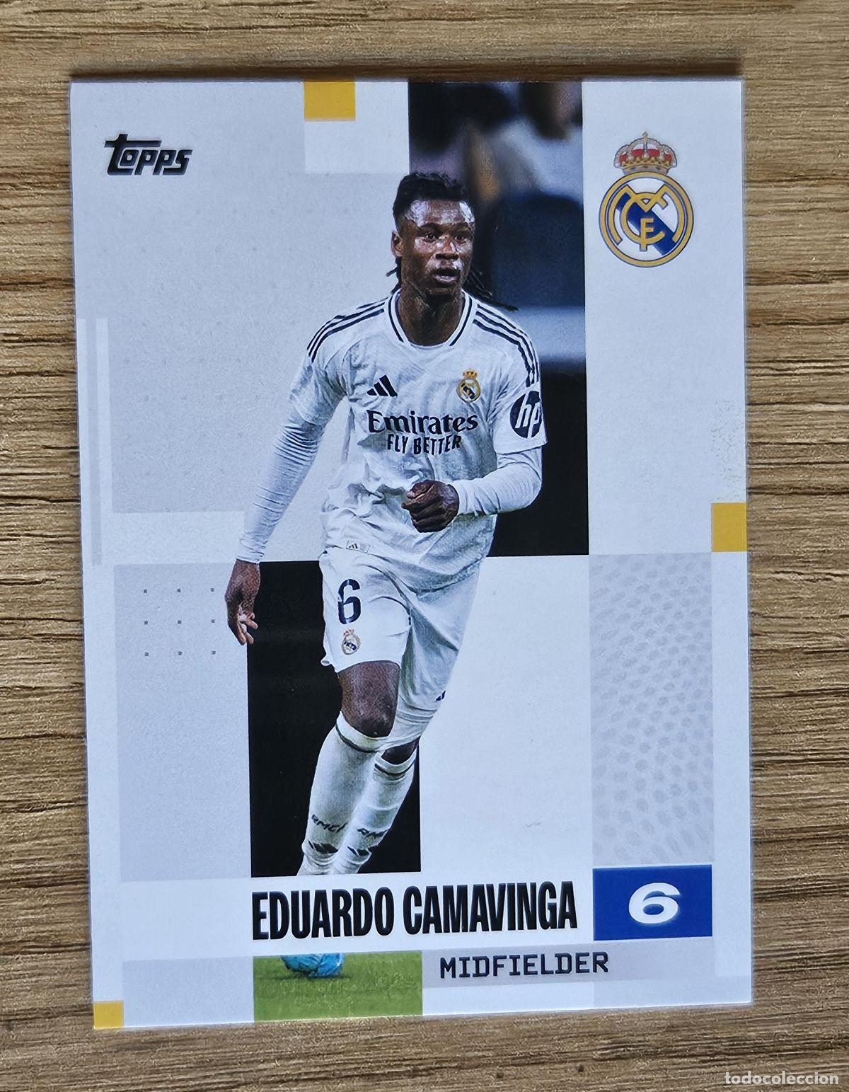 Cromos de F&uacute;tbol: 12 Eduardo Camavinga (Real Madrid). Cromo Topps Team Set 2024-2025 (24-25)