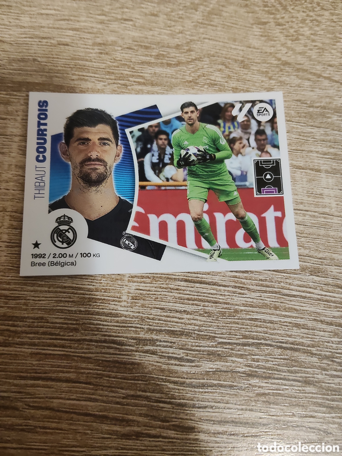 Cromos de F&uacute;tbol: Courtois Real Madrid liga 2024 2025 24 25 ediciones este