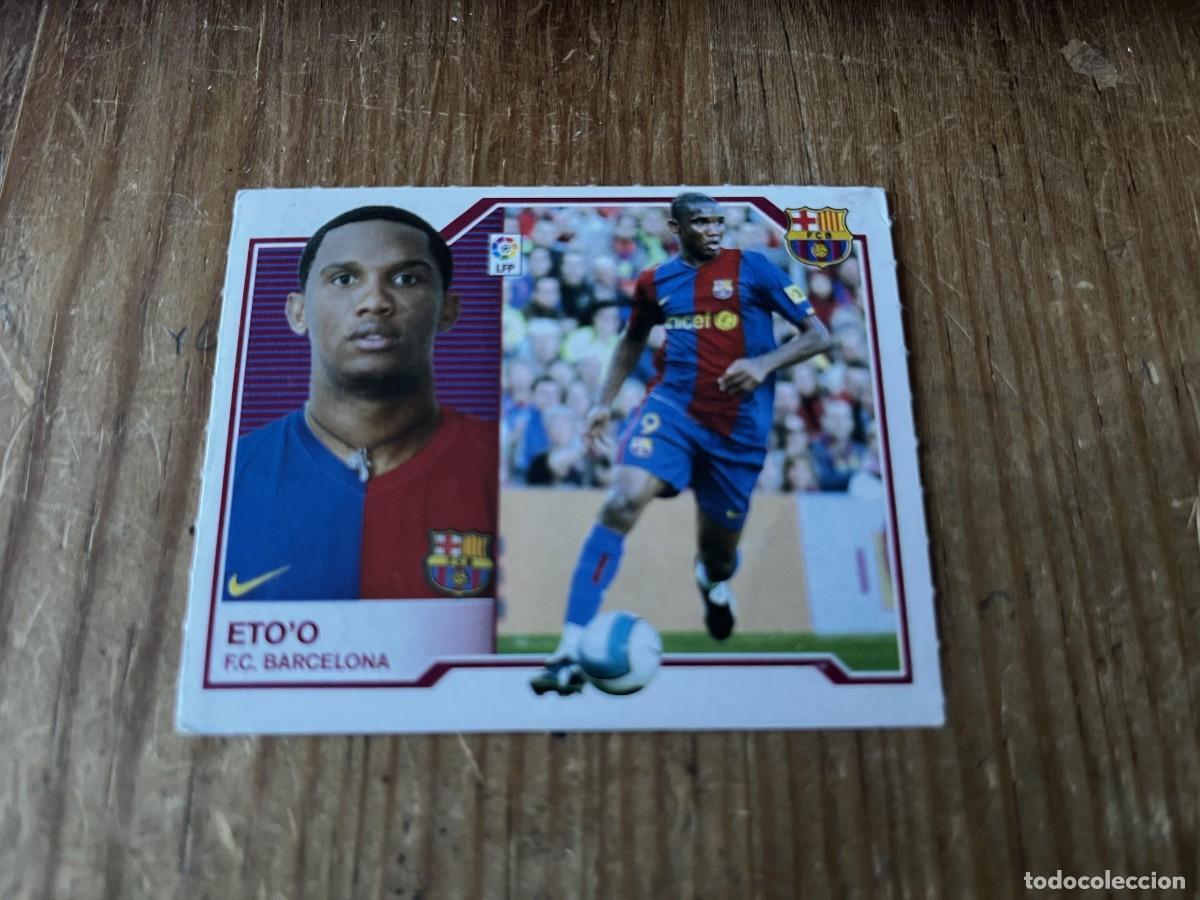 Cromos de Futebol: CROMO SIN PEGAR NUNCA PEGADO ALBUM LIGA ESTE 07 08 2007 2008 BARCELONA ETOO