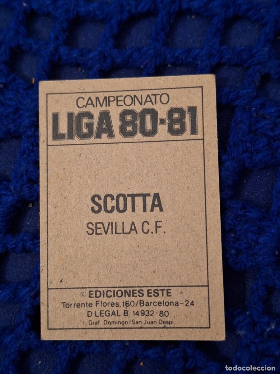 Cromos de f&uacute;tbol: 80 81 ESTE nunca pegado Sevilla scotta - Foto 2