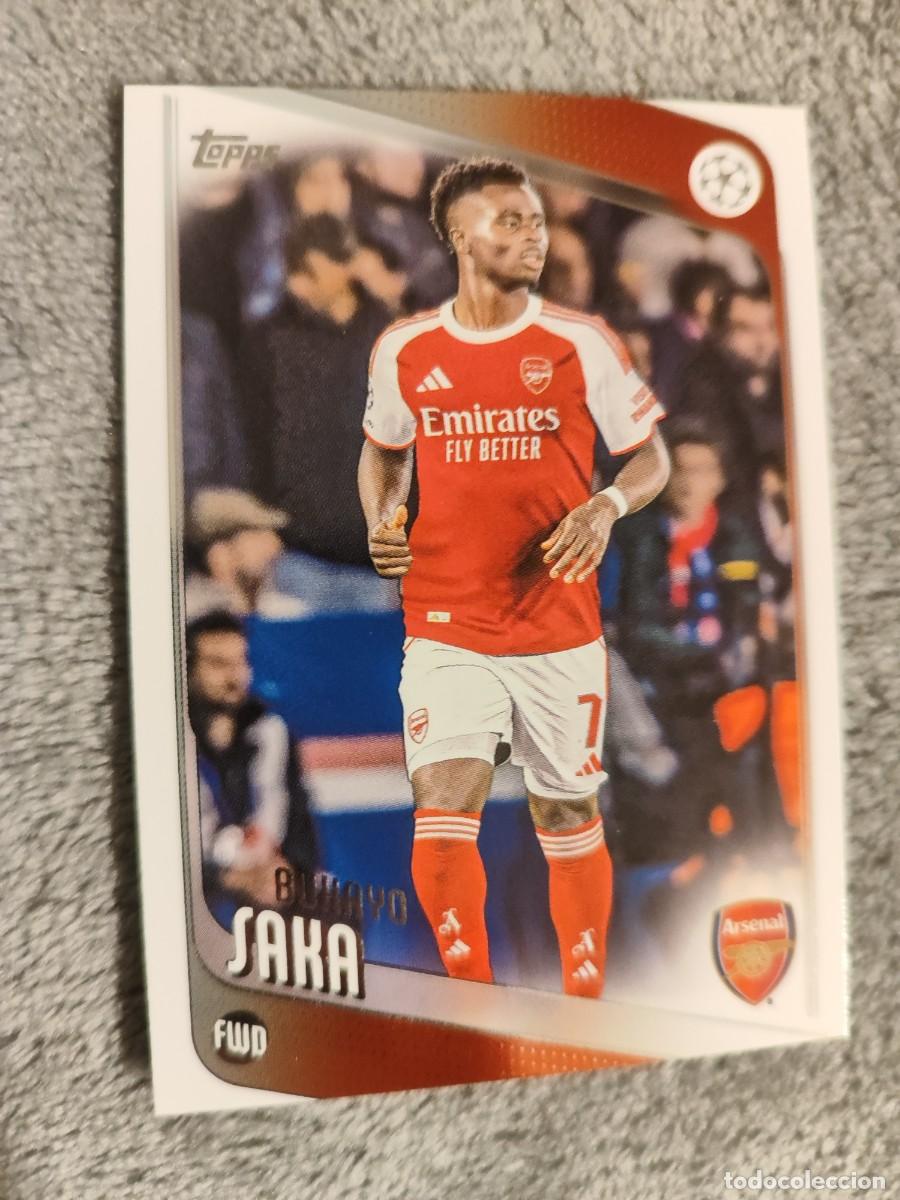 Figurine di Calcio: 12 BUKAYO SAKA ARSENAL FC UCC FLAGSHIP 2025 26 TOPPS 25 2026 CHAMPIONS LEAGUE