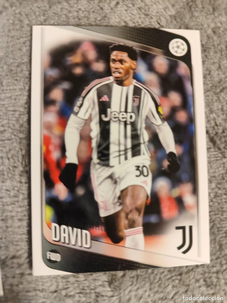 Fu&szlig;ball-Sticker: 17 JONATHAN DAVID JUVENTUS UCC FLAGSHIP 2025 26 TOPPS 25 2026 CHAMPIONS LEAGUE