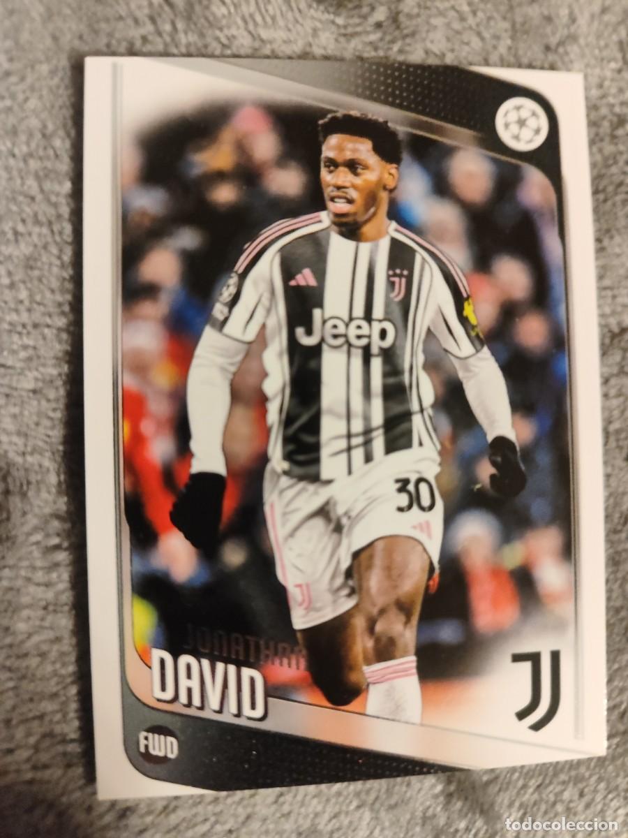 Fu&szlig;ball-Sticker: 17 JONATHAN DAVID JUVENTUS UCC FLAGSHIP 2025 26 TOPPS 25 2026 CHAMPIONS LEAGUE
