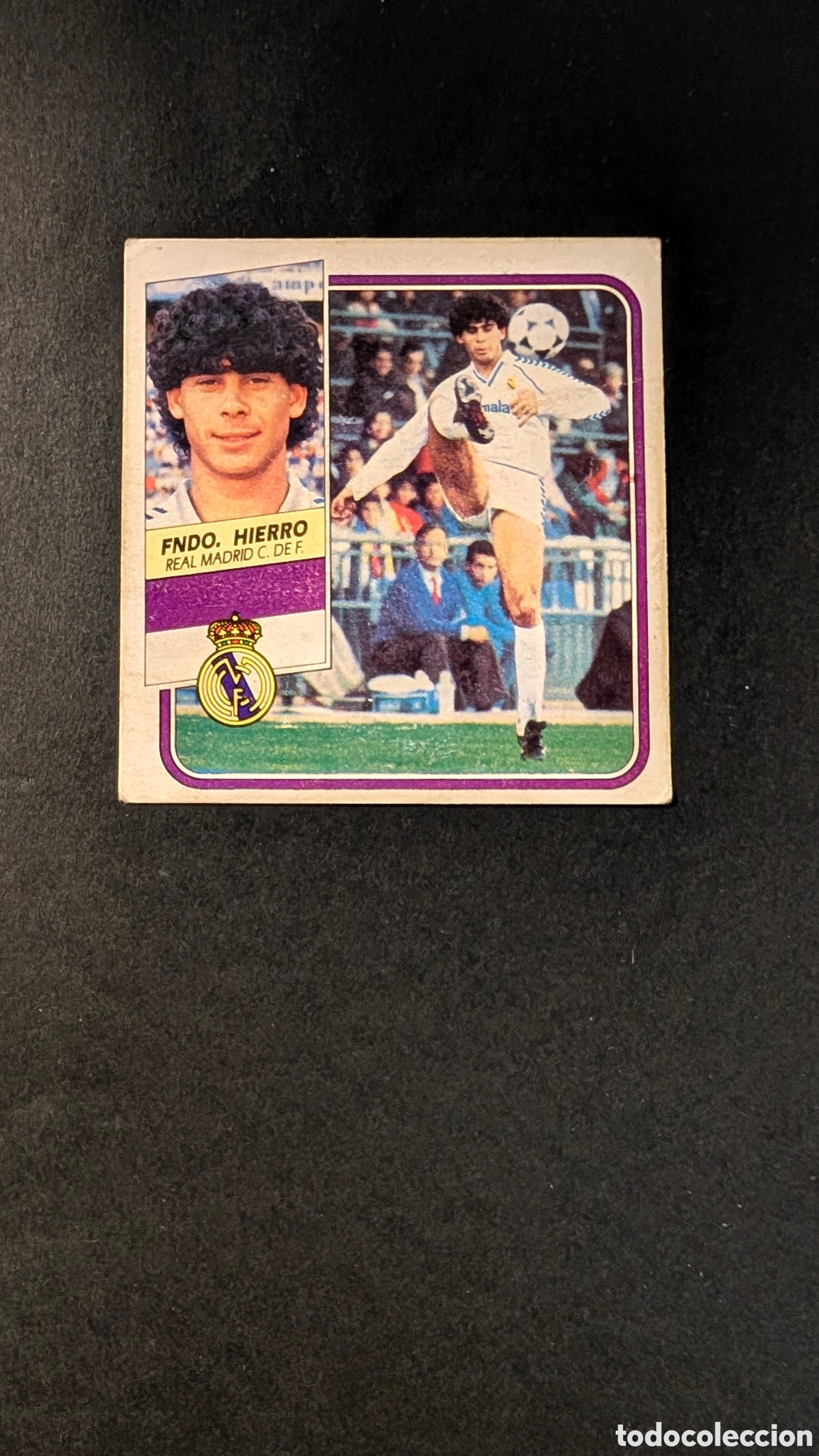 Cromos de F&uacute;tbol: FERNANDO HIERRO REAL MADRID FICHAJE 12 ROOKIE LIGA ESTE 1989/90 89 90 DESPEGADO