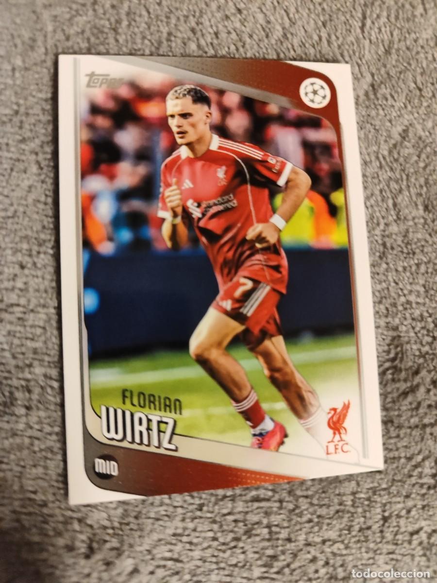 Figurine di Calcio: 74 FLORIAN WIRTZ LIVERPOOL FC UCC FLAGSHIP 2025 26 TOPPS 25 2026 CHAMPIONS LEAGUE