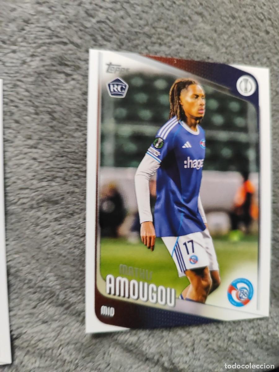 Figurine di Calcio: 177 MATHIS AMOUGOU RC ROOKIE CARD STRASBOURG ALSACE RC ROOKIE CARD UCC FLAGSHIP 2025 26 TOPPS 25 202
