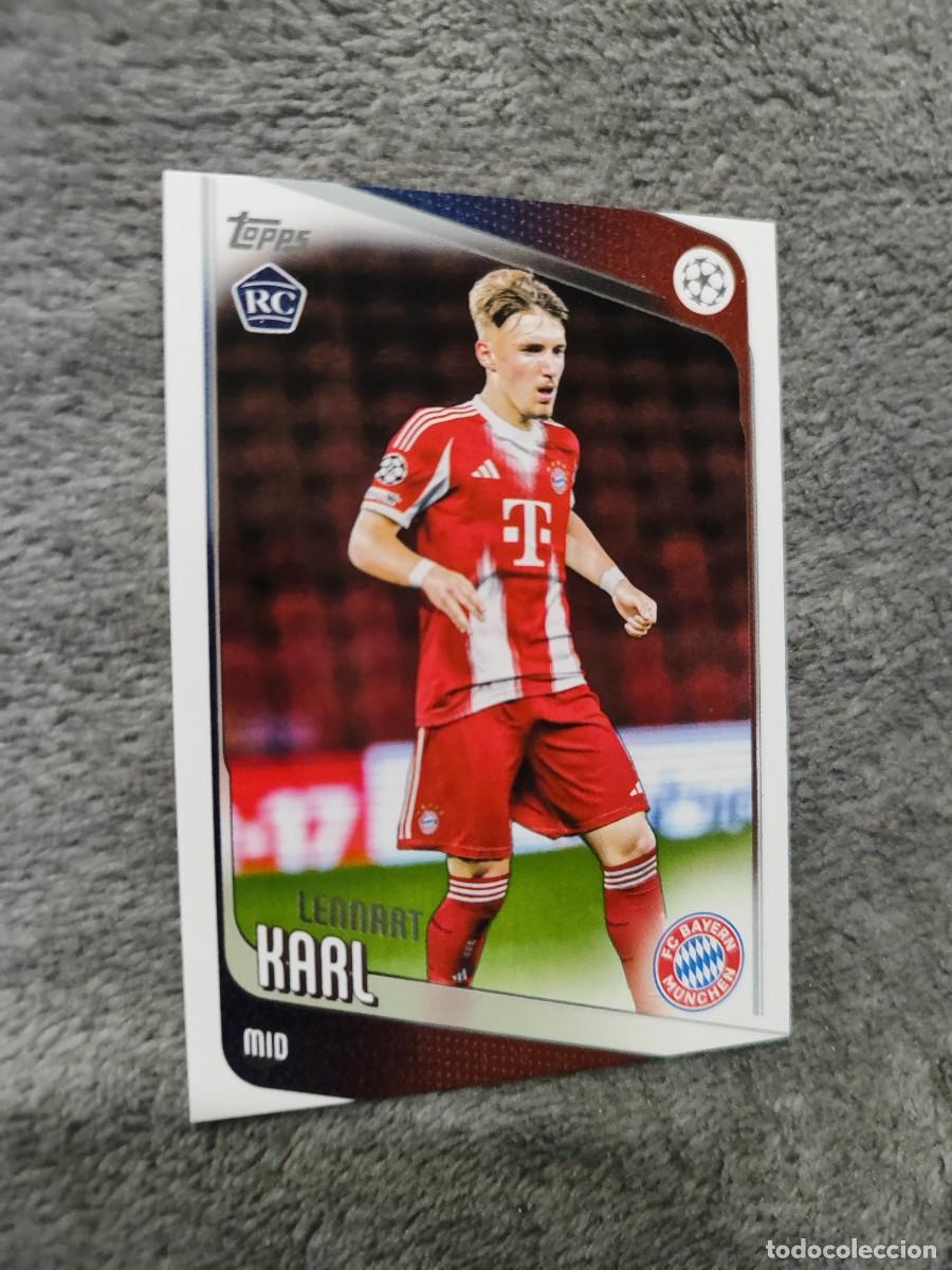 Fu&szlig;ball-Sticker: 187 LENNART KARL BAYERN M&Uuml;NCHEN RC ROOKIE CARD UCC FLAGSHIP 2025 26 TOPPS 25 2026 CHAMPIONS LEAGUE