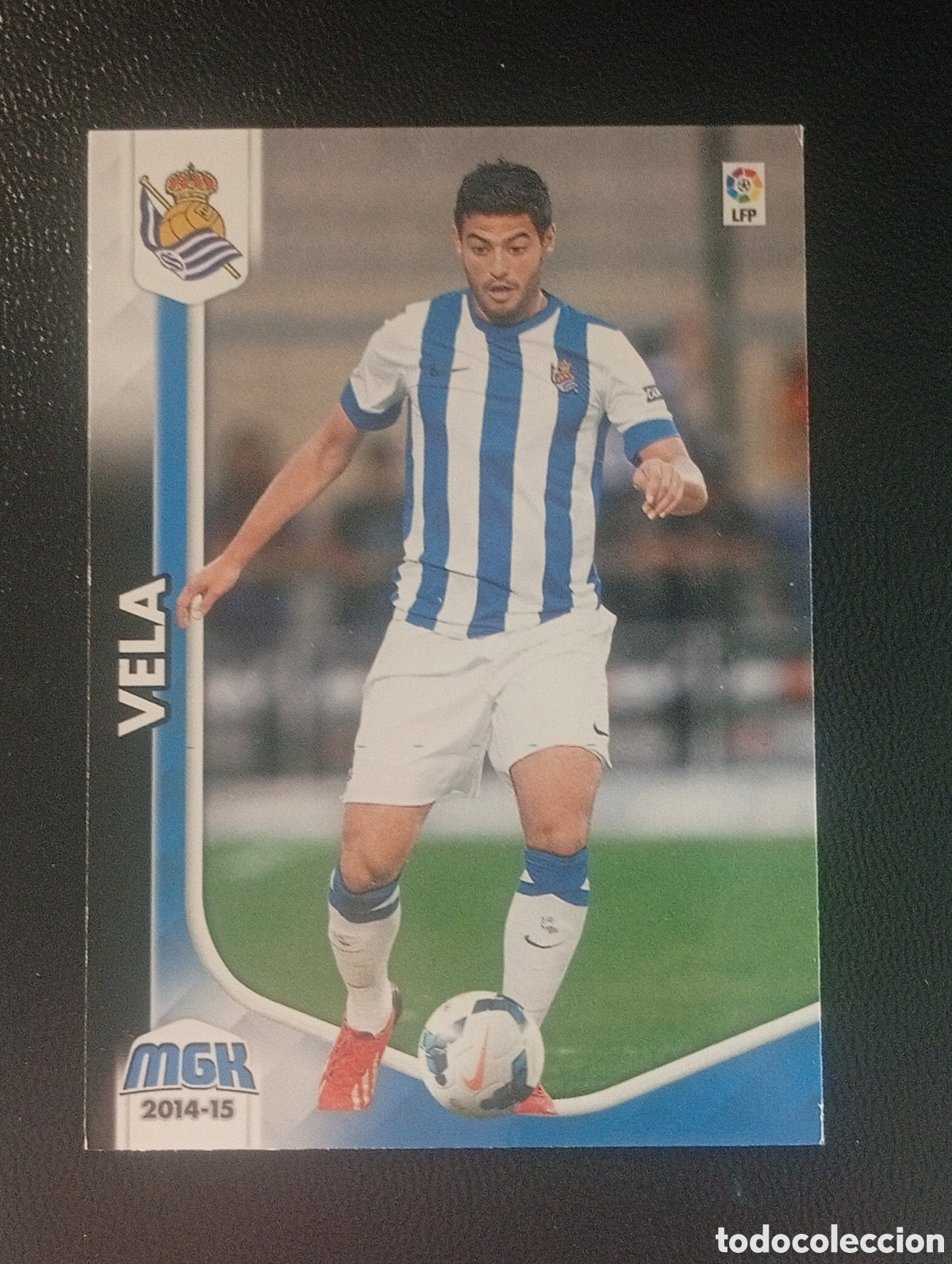 Fu&szlig;ball-Sticker: 304 VELA REAL SOCIEDAD MEGACRACKS 2014 2015 14 15 CROMOS CARDS PANINI ADRENALYN TOPPS