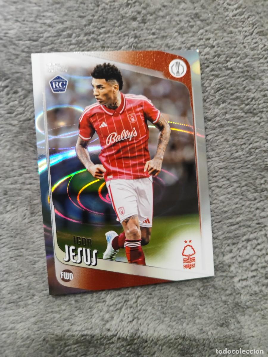 Figurine di Calcio: 161 IGOR JESUS NOTTINGHAM FOREST RC ROOKIE CARD UCC FLAGSHIP 2025 26 TOPPS 25 2026 PARALELA PARALLEL