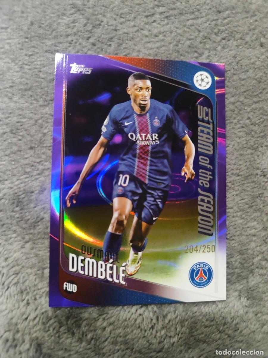 Football Stickers: 3 OUSMANE DEMB&Eacute;L&Eacute; PARIS SAINT-GERMAIN UCC FLAGSHIP 2025 26 TOPPS PARALELA NUMERADA PARALLEL /250