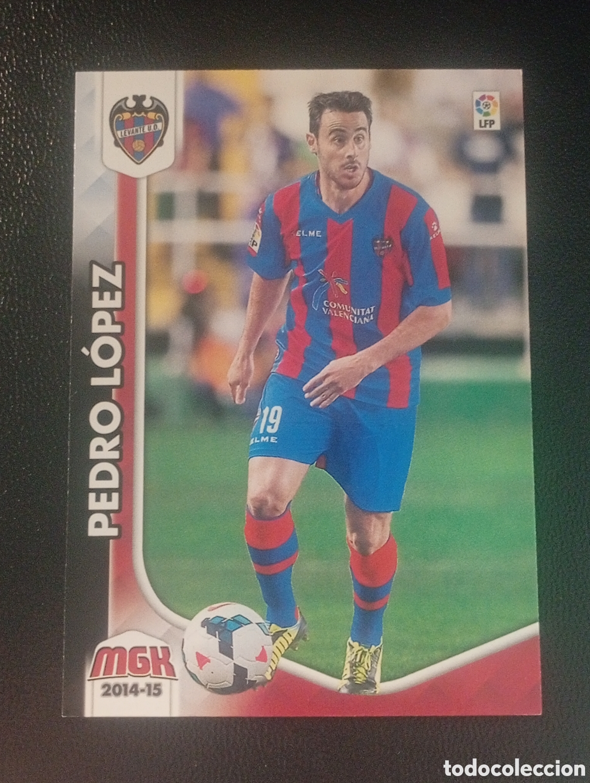 Fu&szlig;ball-Sticker: 219 PEDRO LOPEZ LEVANTE MEGACRACKS 2014 2015 14 15 CROMOS CARDS PANINI ADRENALYN TOPPS