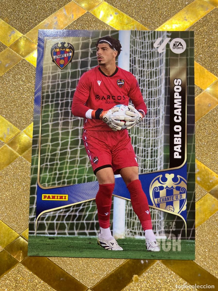 Fu&szlig;ball-Sticker: CROMO DE FUTBOL NUMERO 200 PABLO CAMPOS LEVANTE MEGACRACKS 2025 2026 MGK PANINI !