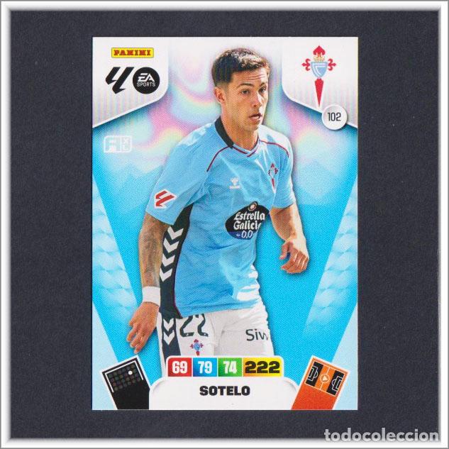 Cromos de F&uacute;tbol: ADRENALYN XL 2025 2026 25 26 PANINI SOTELO 102 CELTA DE VIGO LIGA COLECCI&Oacute;N ALBUM F&Uacute;TBOL