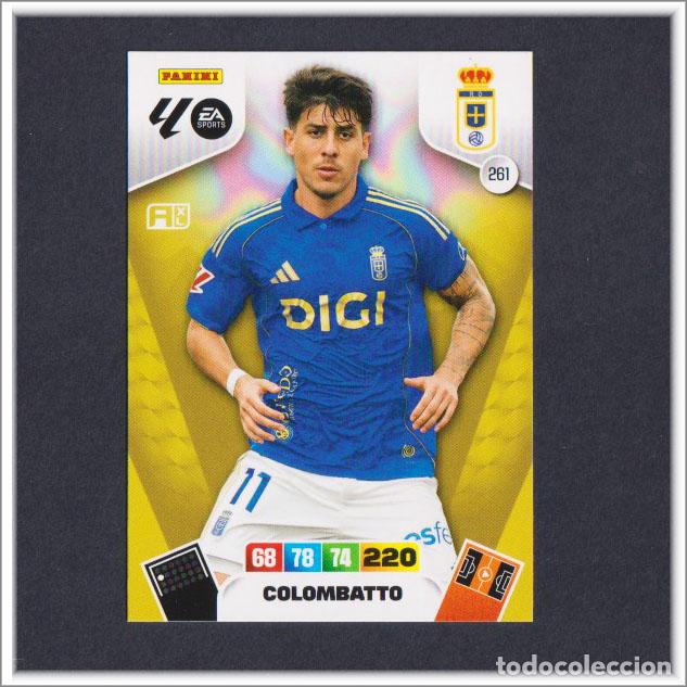 Fu&szlig;ball-Sticker: ADRENALYN XL 2025 2026 25 26 PANINI COLOMBATTO 261 OVIEDO LIGA COLECCI&Oacute;N ALBUM F&Uacute;TBOL