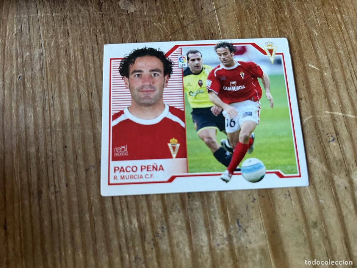 Cromos de f&uacute;tbol: CROMO SIN PEGAR NUNCA PEGADO ALBUM LIGA ESTE 07 08 2007 2008 MURCIA PACO PE&Ntilde;A
