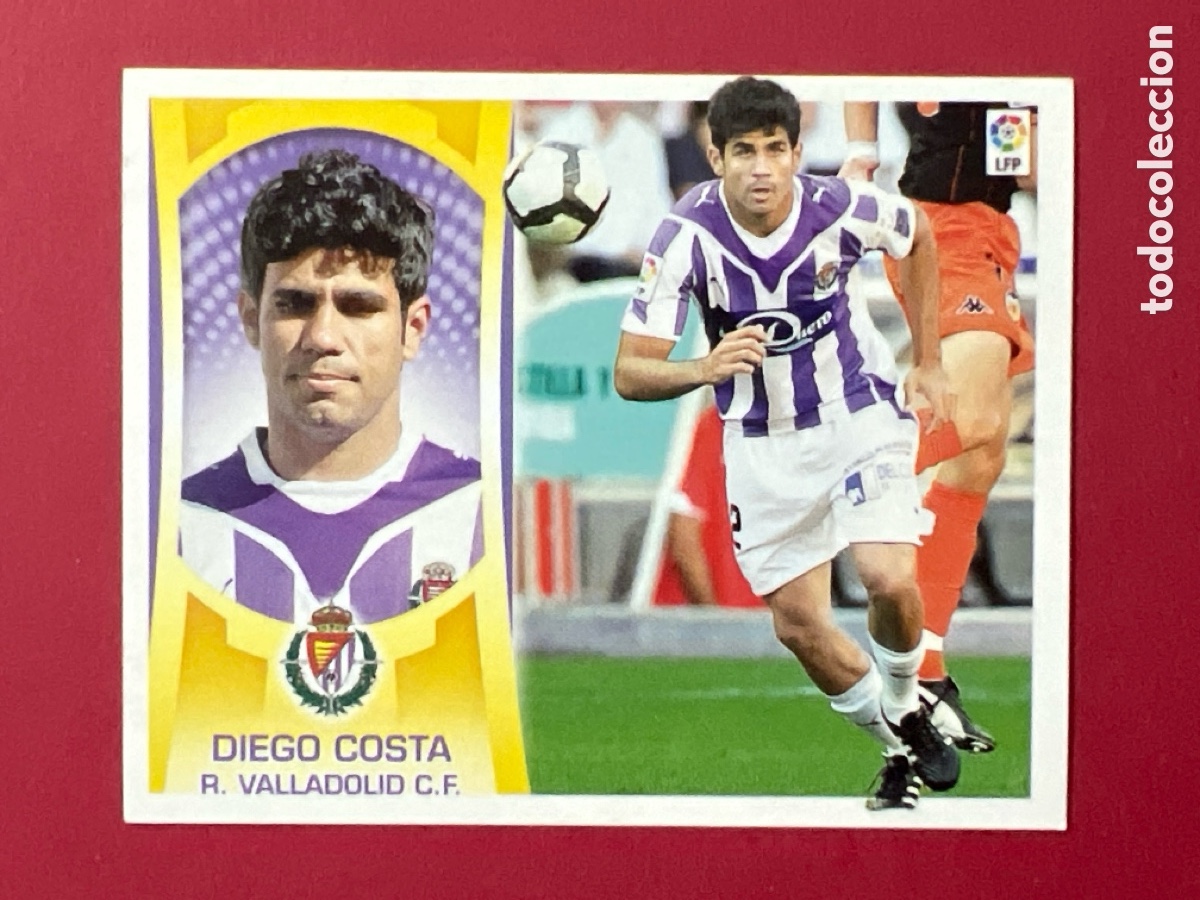 Cromos de F&uacute;tbol: C94. DIEGO COSTA n&ordm; 16 B COLOCA VALLADOLID CROMO LIGA ESTE 2009 2010