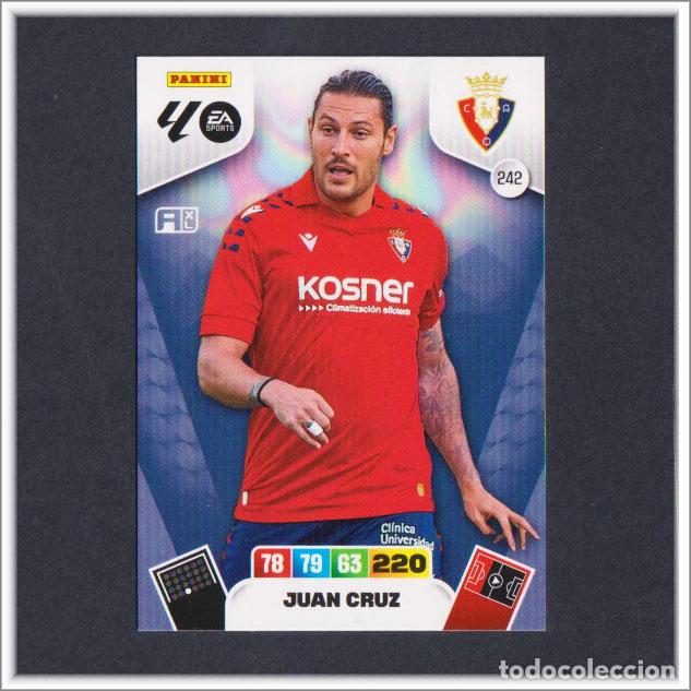 Cromos de f&uacute;tbol: ADRENALYN XL 2025 2026 25 26 PANINI JUAN CRUZ 242 OSASUNA LIGA COLECCI&Oacute;N ALBUM F&Uacute;TBOL