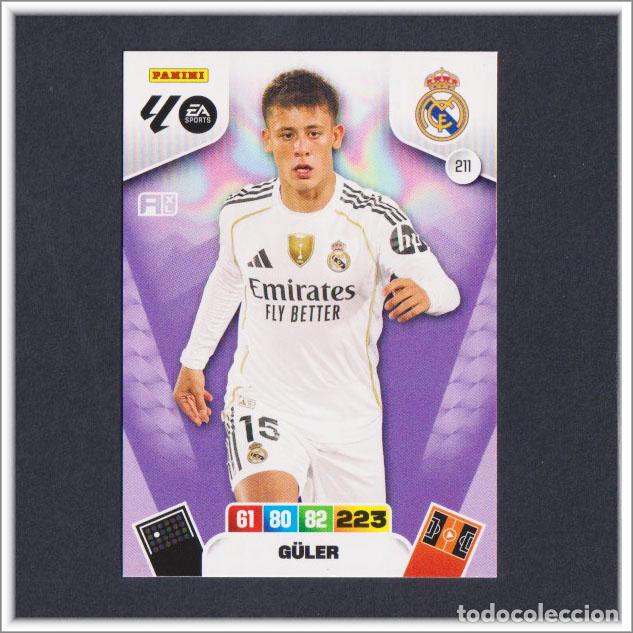 Figurine di Calcio: ADRENALYN XL 2025 2026 25 26 PANINI ARDA GULER 211 REAL MADRID LIGA COLECCI&Oacute;N ALBUM F&Uacute;TBOL