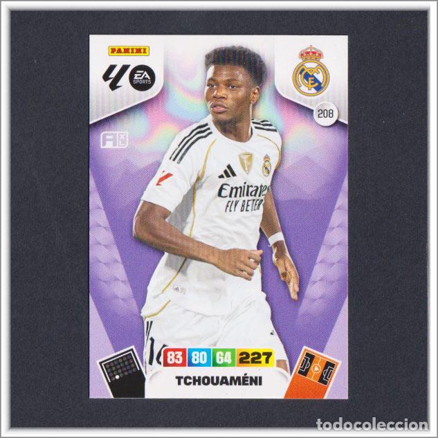 Figurine di Calcio: ADRENALYN XL 2025 2026 25 26 PANINI TCHOUAMENI 208 REAL MADRID LIGA COLECCI&Oacute;N ALBUM F&Uacute;TBOL