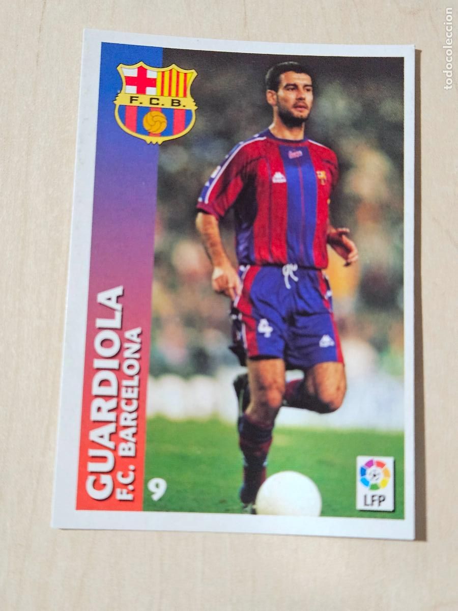 Cromos de F&uacute;tbol: FICHA N&ordm; 9 GUARDIOLA - CHUPA CHUPS 1998-1999, 98-99 - BARCELONA - NUEVO