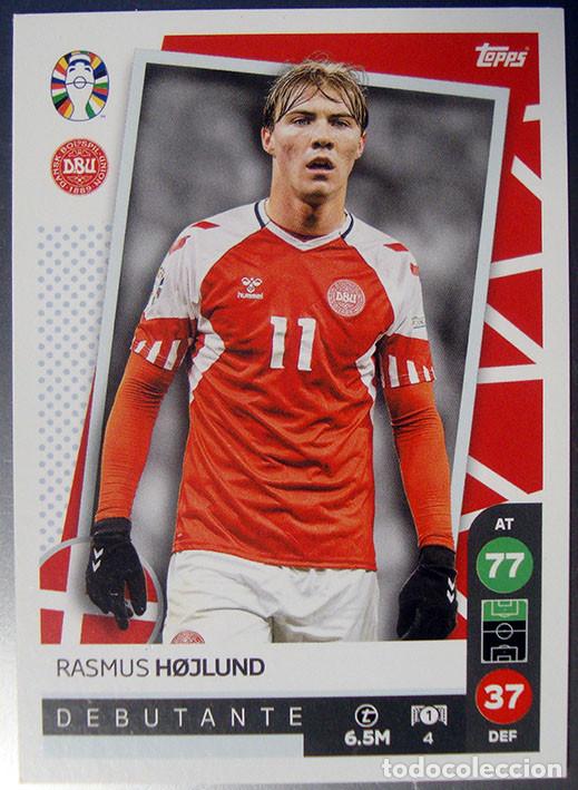 Cromos de Futebol: ALBUM TOPPS MATCH ATTAX LIDL EURO 2024 N&ordm; 4 RASMUS HOJLUND