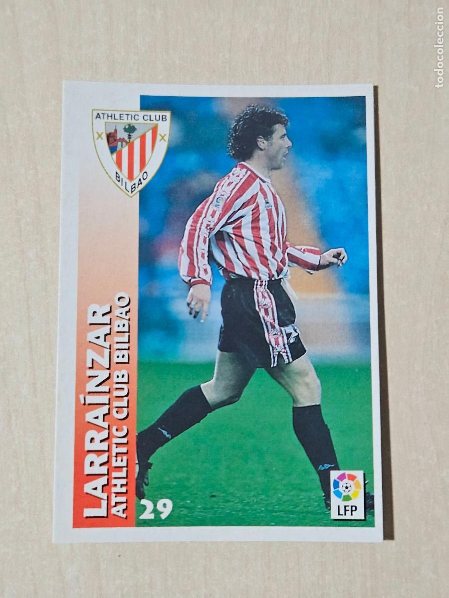 Cromos de Futebol: FICHA N&ordm; 29 LARRAINZAR - CHUPA CHUPS 1998-1999, 98-99 - ATHLETIC DE BILBAO - NUEVO