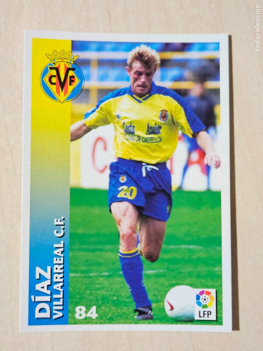 Fu&szlig;ball-Sticker: FICHA N&ordm; 84 DIAZ - CHUPA CHUPS 1998-1999, 98-99 - VILLARREAL - NUEVO