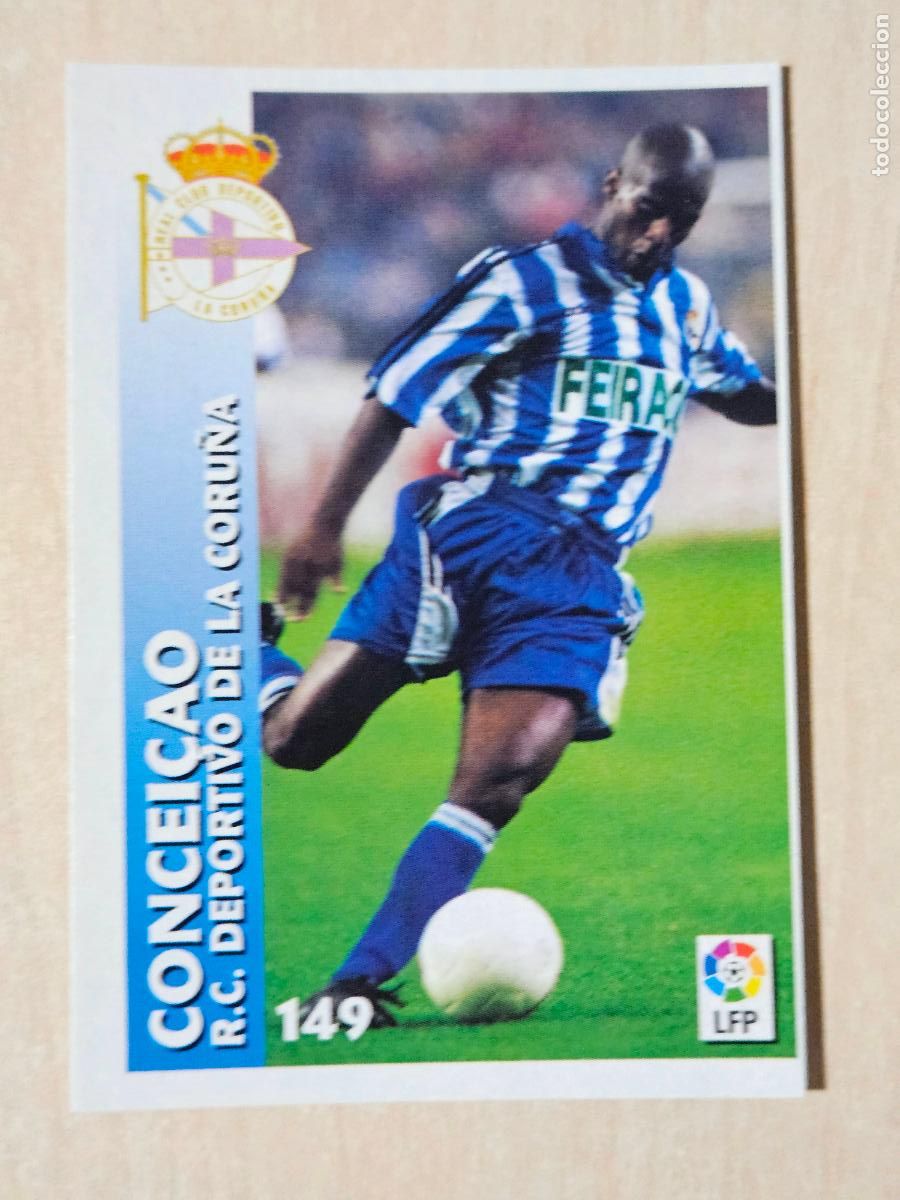 Figurine di Calcio: FICHA N&ordm; 149 CONCEICAO - CHUPA CHUPS 1998-1999, 98-99 - DEPORTIVO DE LA CORU&Ntilde;A - NUEVO