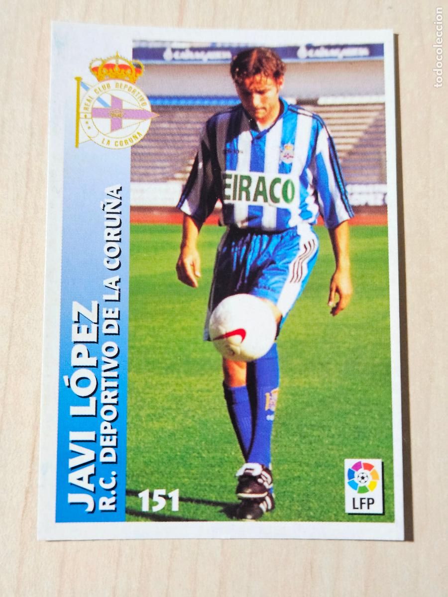 Cromos de Futebol: FICHA N&ordm; 151 JAVI LOPEZ - CHUPA CHUPS 1998-1999, 98-99 - DEPORTIVO DE LA CORU&Ntilde;A - NUEVO