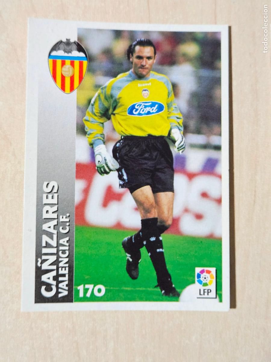 Cartes &agrave; collectionner de Football: FICHA N&ordm; 170 CA&Ntilde;IZARES - CHUPA CHUPS 1998-1999, 98-99 - VALENCIA - NUEVO