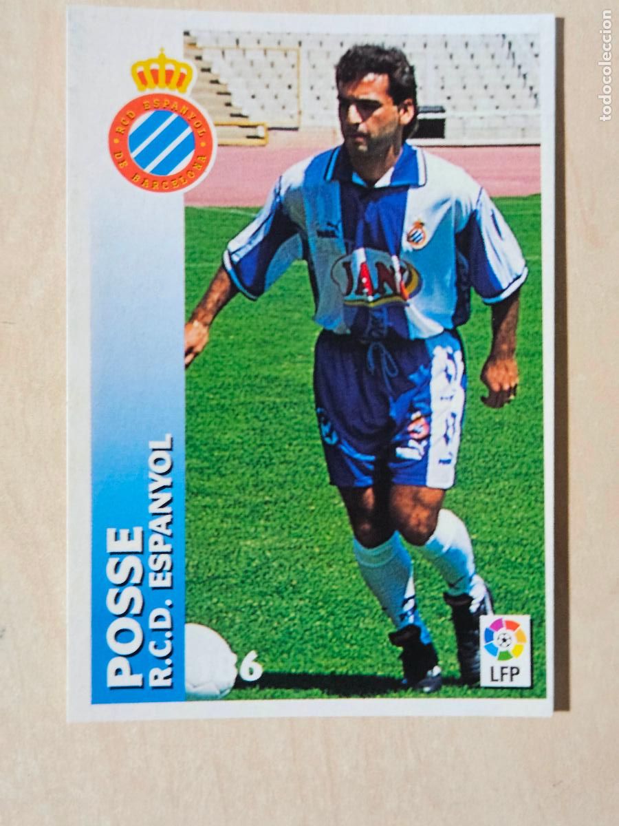 Cromos de Futebol: FICHA N&ordm; 186 POSSE - CHUPA CHUPS 1998-1999, 98-99 - ESPANYOL - NUEVO
