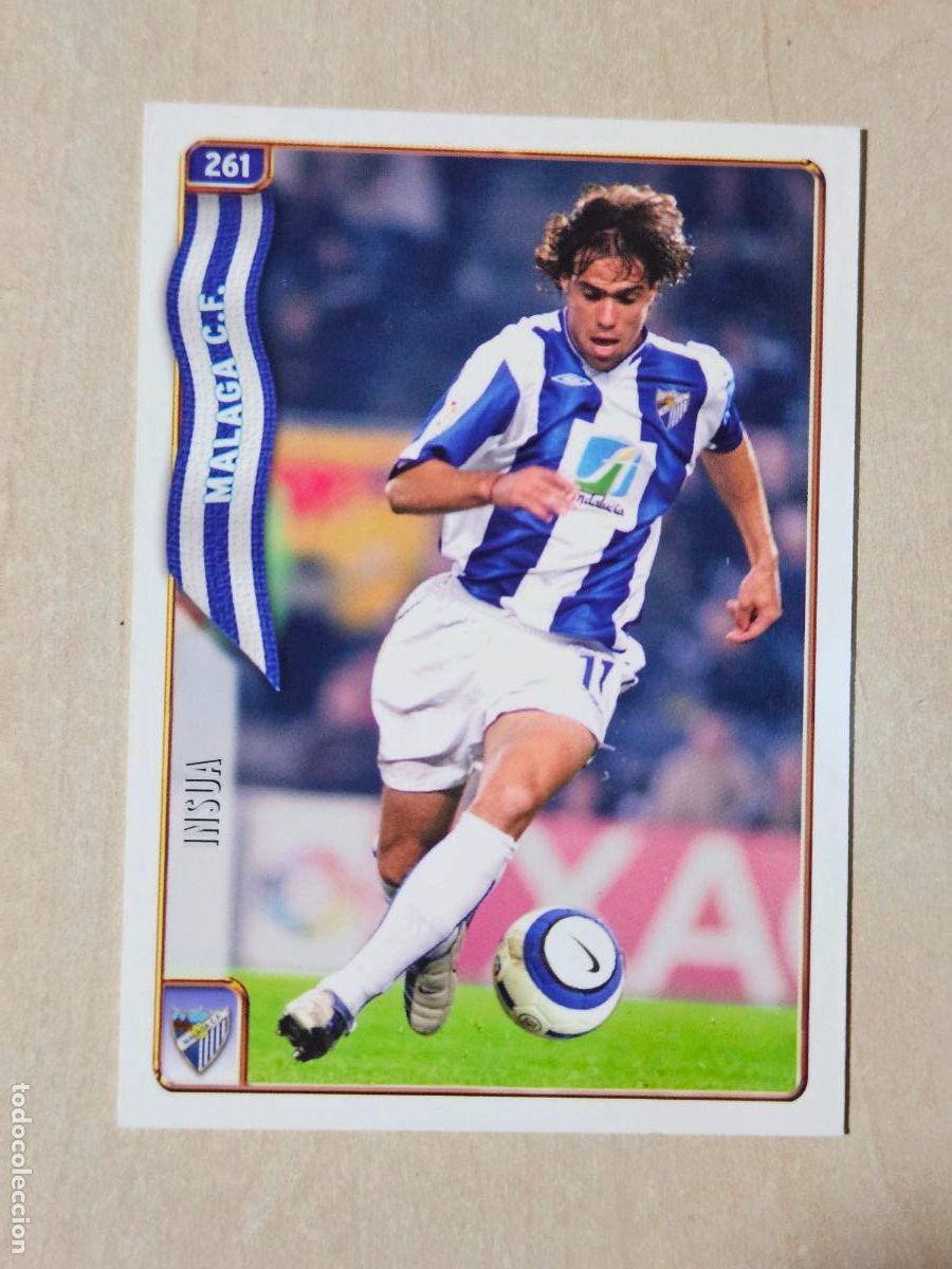 Cromos de Futebol: N&ordm; 261 INSUA - MUNDICROMO - LAS FICHAS DE LA LIGA 2005 - MALAGA