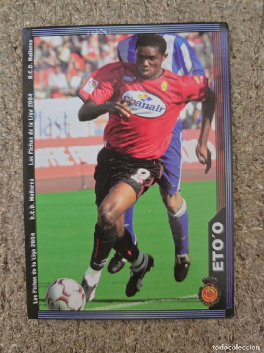Figurine di Calcio: Cromo Futbol.Fichas Liga 2004.Num 239.Eto'o Mallorca.Mundicromo