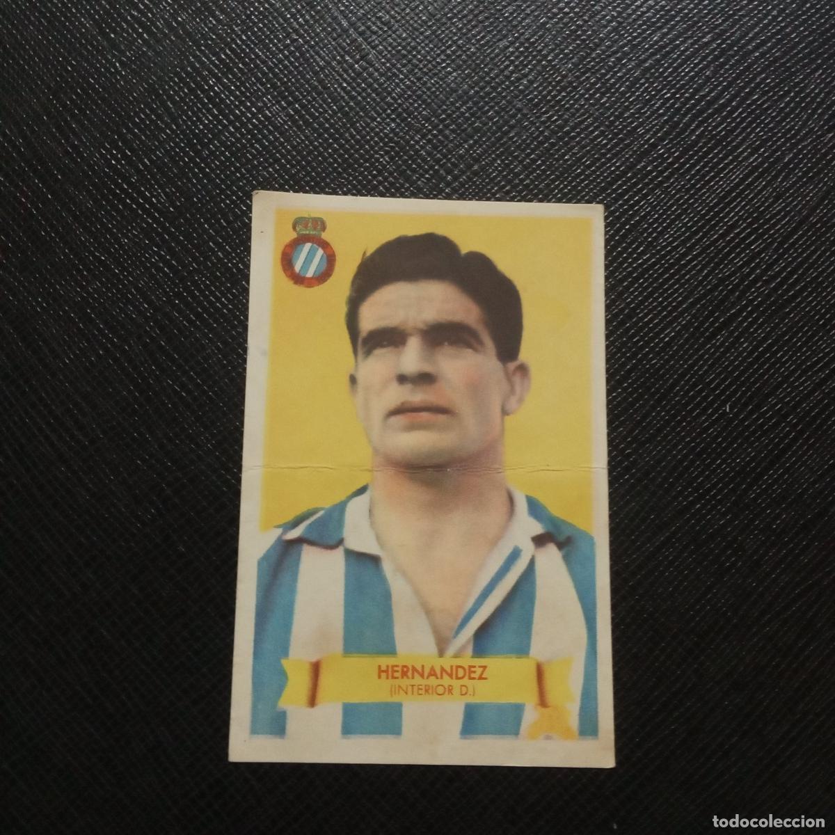 Fu&szlig;ball-Sticker: HERNANDEZ ESPA&Ntilde;OL BRUGUERA 1949 1950 CROMO FUTBOL 49 50 LIGA - SIN PEGAR - A48 PG32