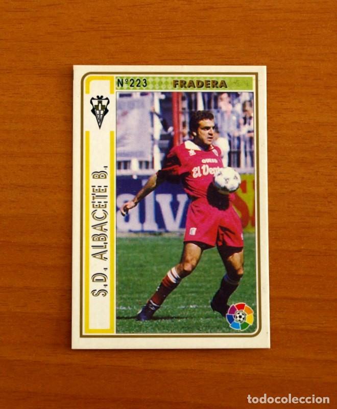 Fu&szlig;ball-Sticker: Albacete -N&ordm; 223 Fradera -Mundicromo Las Fichas de la Liga 1994-1995-94-95