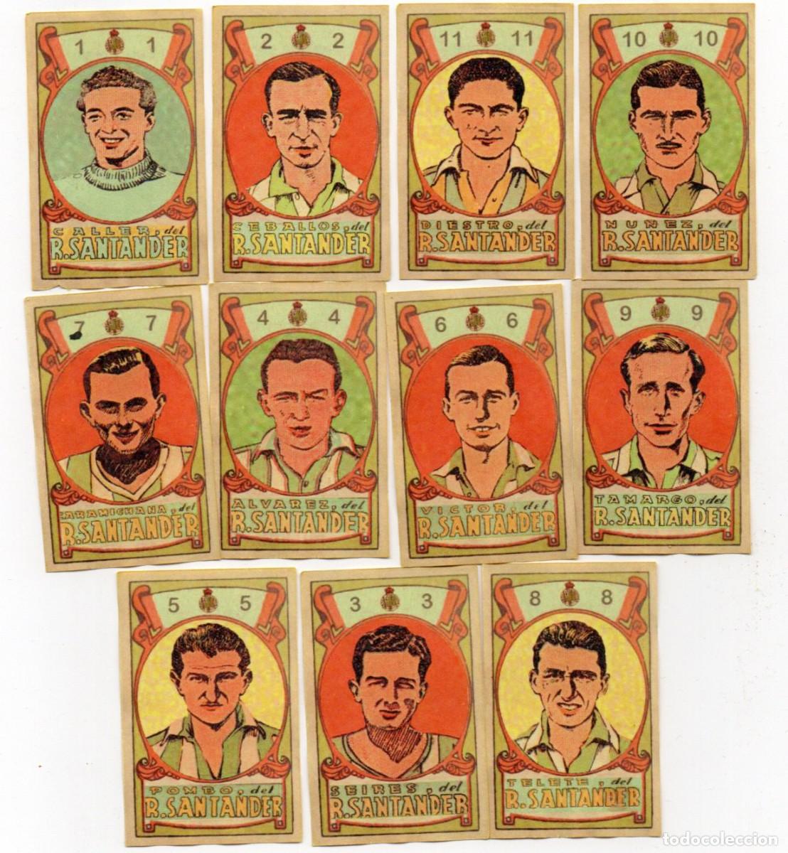 Cartes &agrave; collectionner de Football: R,SANTANDER 1940, SEGUNDA DIVISION,DE CHOCOLATES GUILLEN.